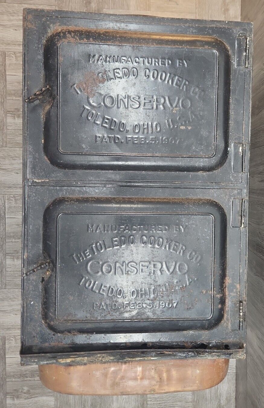 Vintage Swartzbaugh Conservo Toledo Ohio Canning~Steamer~Cooker~Oven~Stove~2Door
