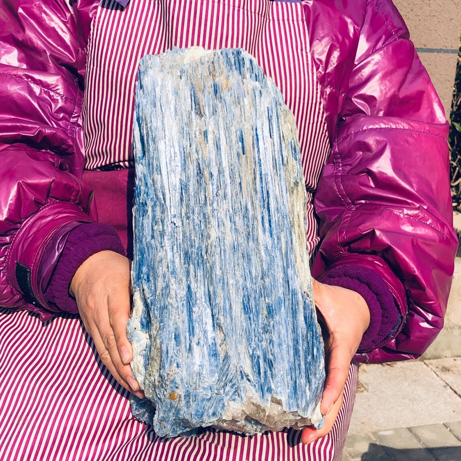 31.24LB Natural Blue Crystal Kyanite Rough Gem mineral Specimen Healing 313