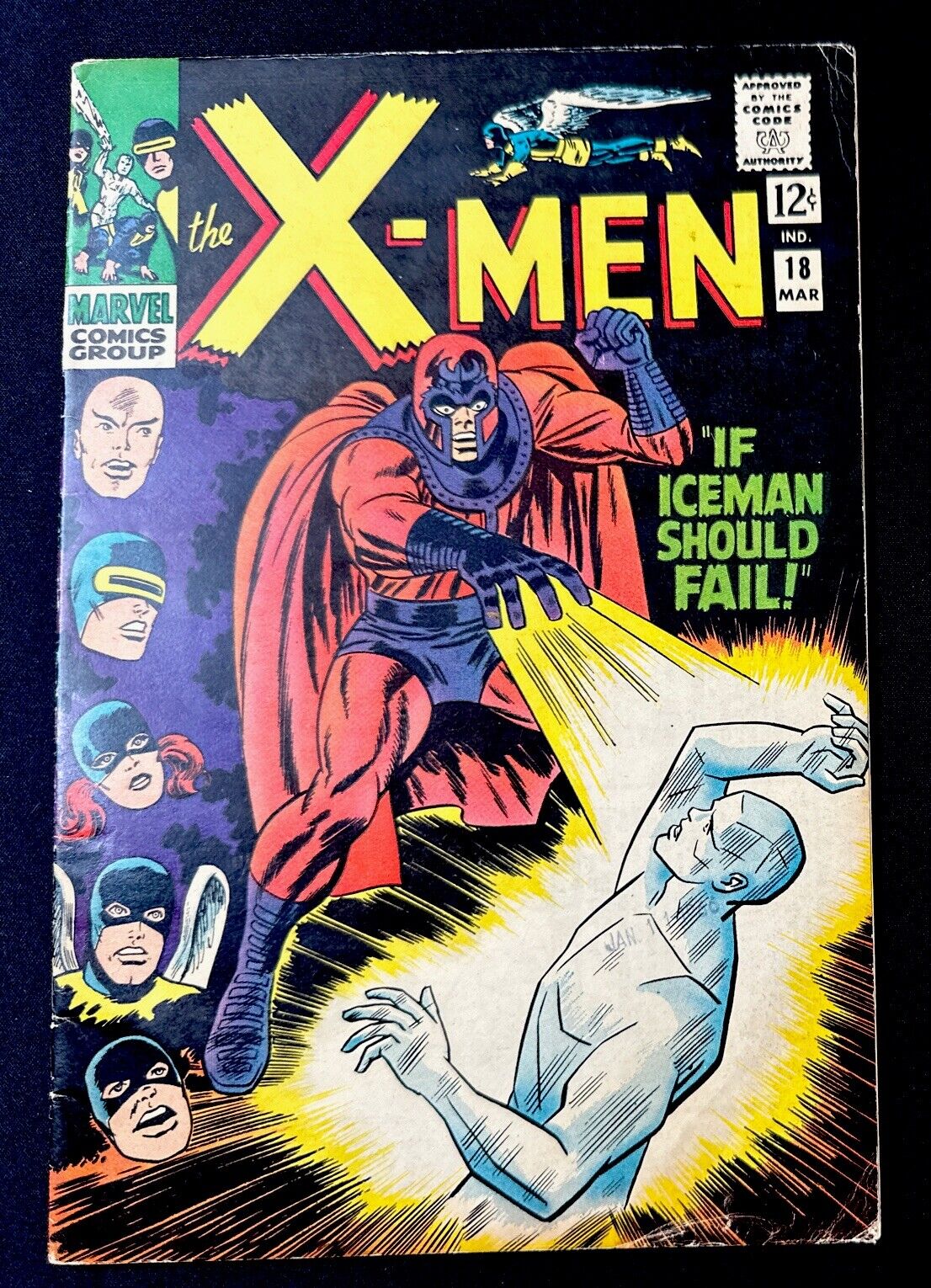 X-Men #18 Magneto Appearance If Iceman Should Fail   Nice Mid Grade comic