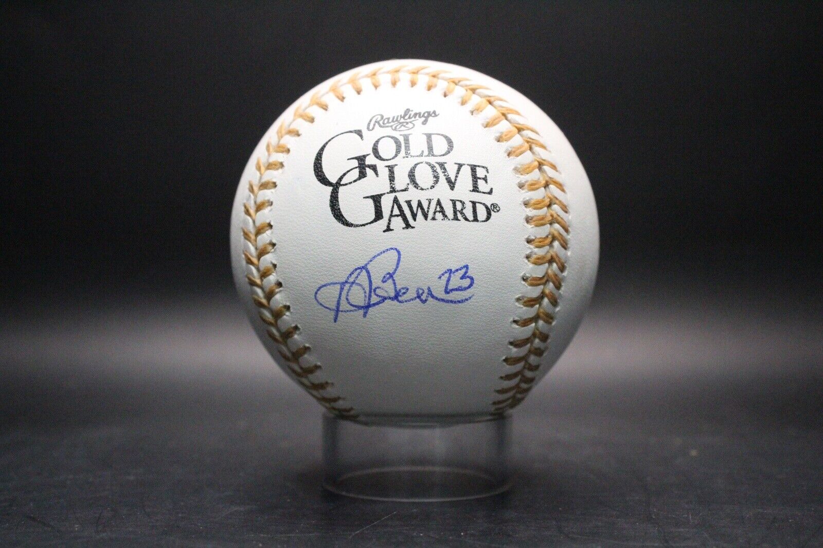 Andrew Benintendi Signed Gold Glove Baseball Autograph Auto PSA/DNA AM48968
