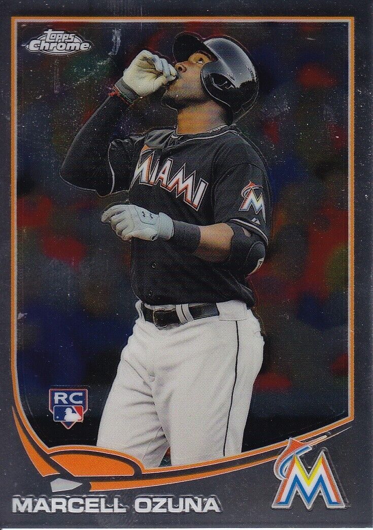 MARCELL OZUNA 2013 TOPPS CHROME ROOKIE