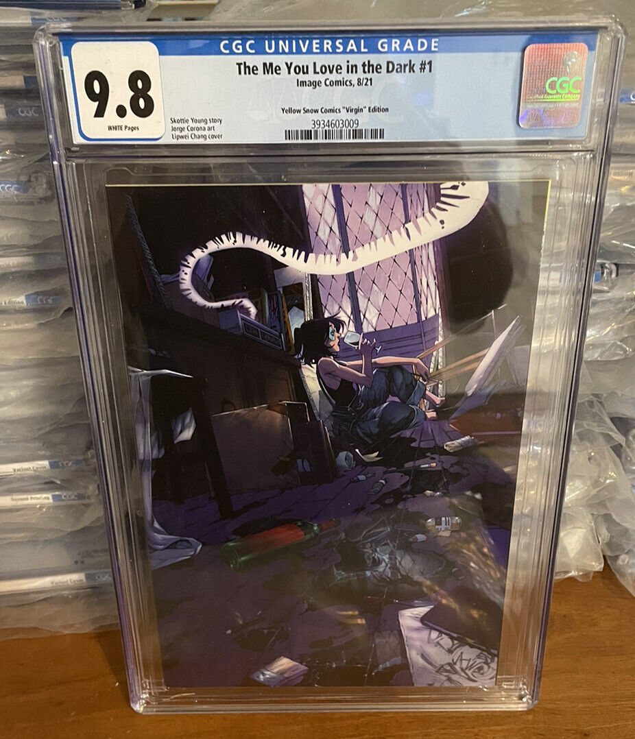 The Me You Love in the Dark #1 2021 Virgin Variant CGC 9.8 Yellow Snow Variant