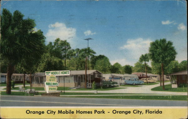 1964 Orange City Mobile Homes Park-Orange City,Florida,FL Volusia County Vintage