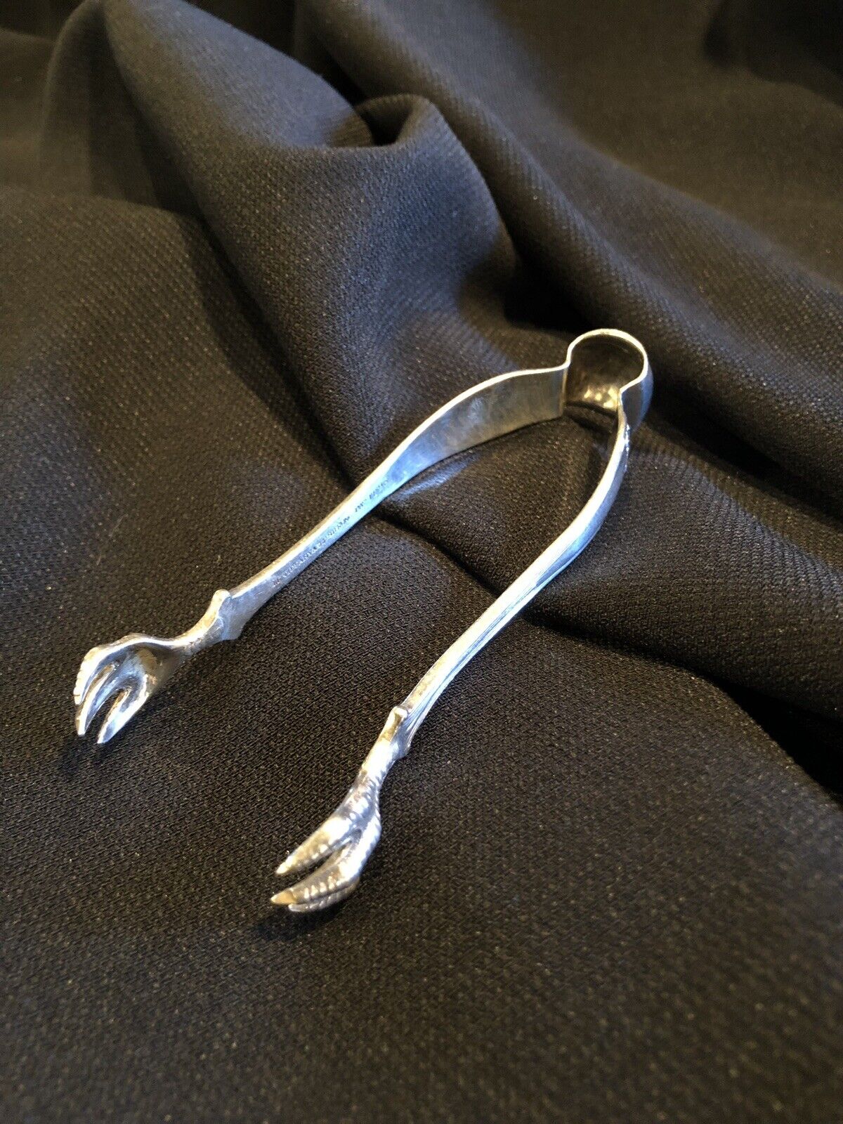 Antique Tiffany & Co. Sterling Silver Sugar Cube Tongs