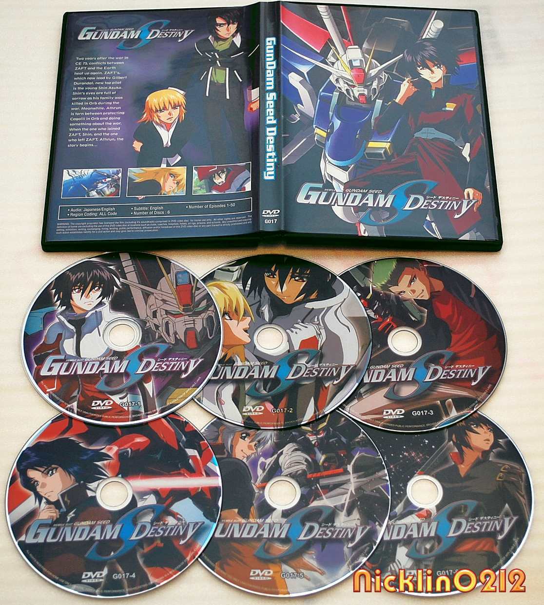 MOBILE SUIT GUNDAM SEED DESTINY 50 Episodes TV Complete Series  DVD English