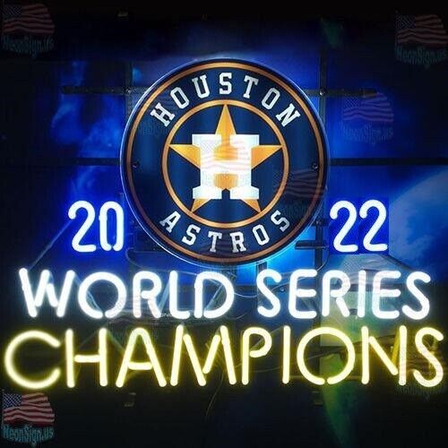 Houston Astros 2022 World Series Champions Neon Light Sign 24\