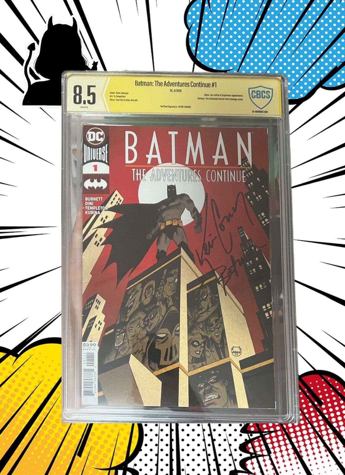 Batman Adventures Continue #1 CBCS 8.5 Kevin Conroy Signed And “Batman”