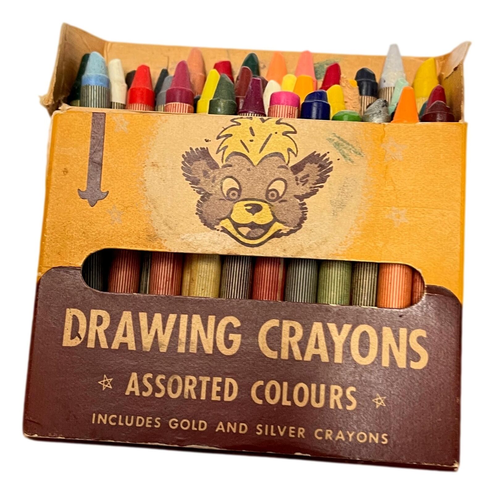 Vintage Eatons Punkinhead Crayons circa 1960s Merrythought Bear