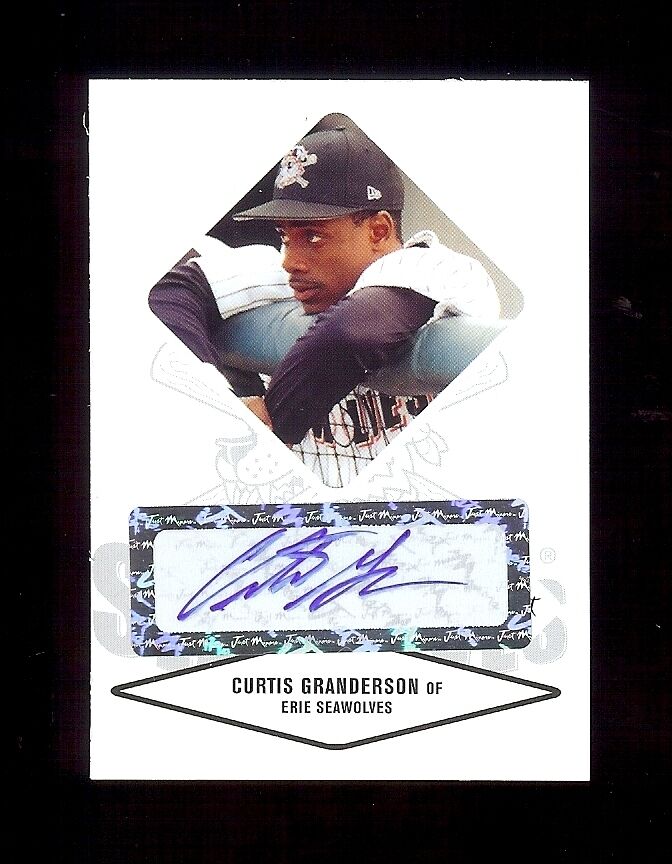CURTIS GRANDERSON Dodgers - Certified Baseball Rookie Card AUTOGRAPH RC xx/825