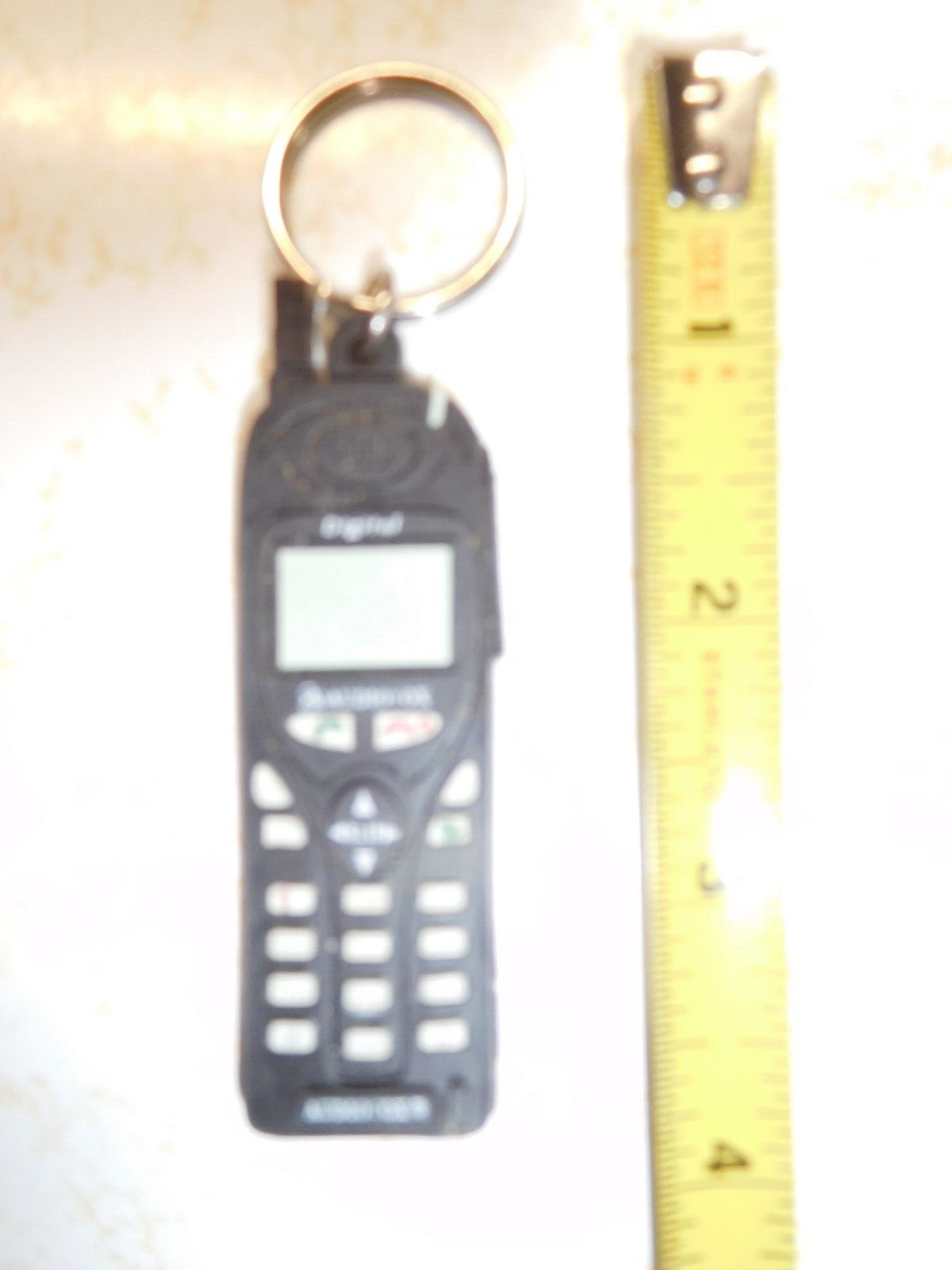 Vintage Audiovox Brick Cell Phone Rubber KeyChain
