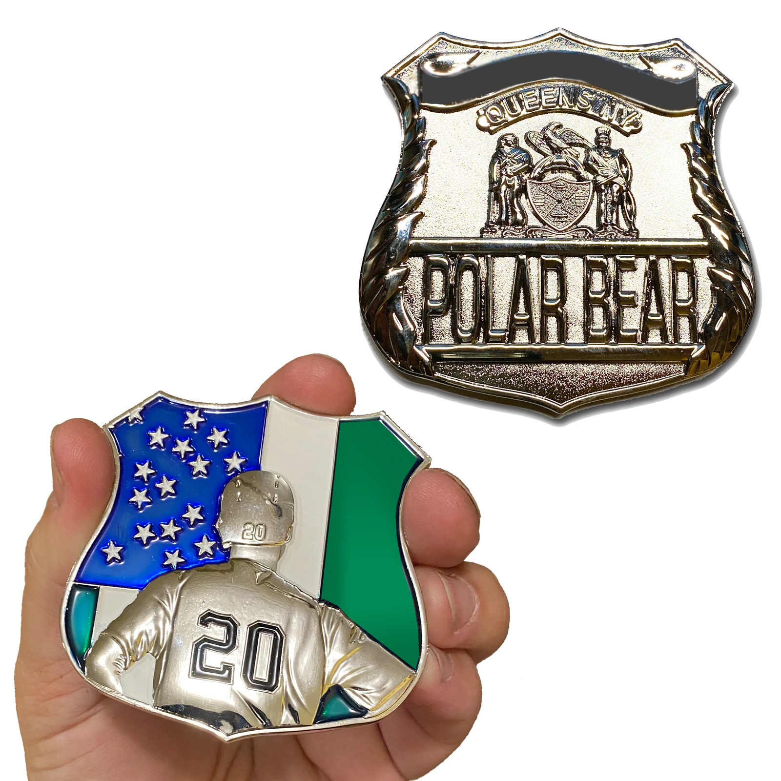 DD-020 Polar Bear NY Mets Pete Alonso inspired NYPD Challenge Coin