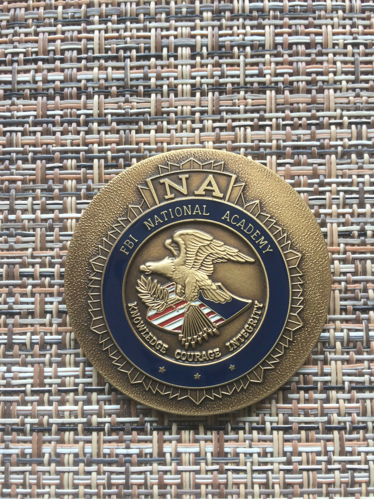 FBI National Academy (NA) Kansas City 2004 Bridging the Nation challenge coin 
