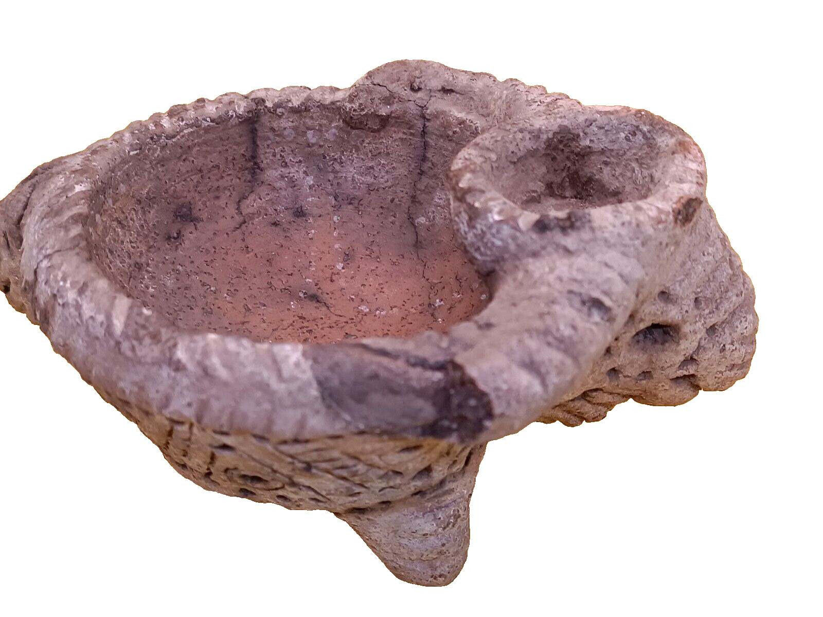 Antique Ceramic figurine Ornament. Trypillia culture 5400 and 2750 BC
