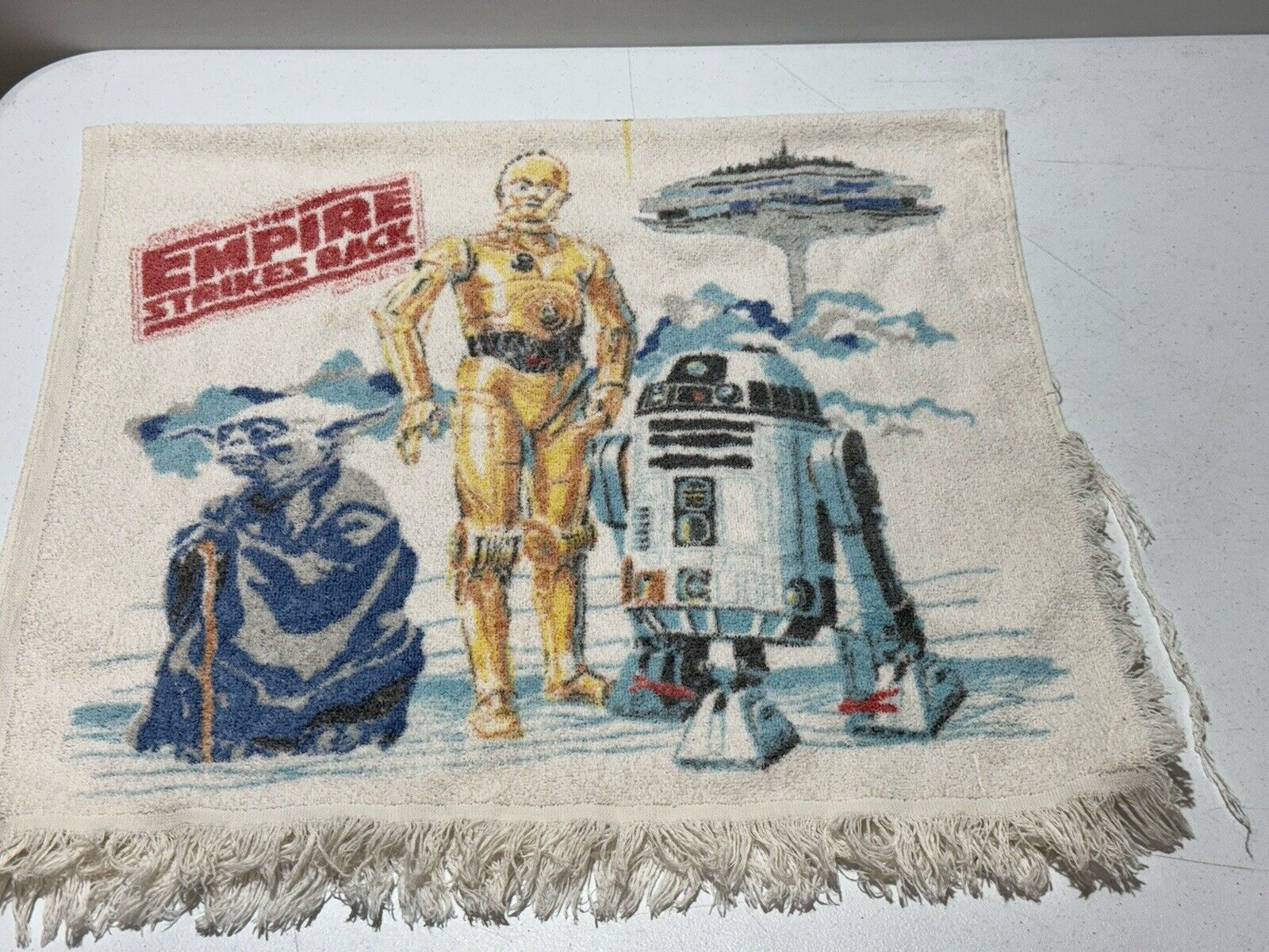 Vintage Empire Strikes Back Star Wars Towel Darth Vader C3PO R2D2 #8307 Set of 2