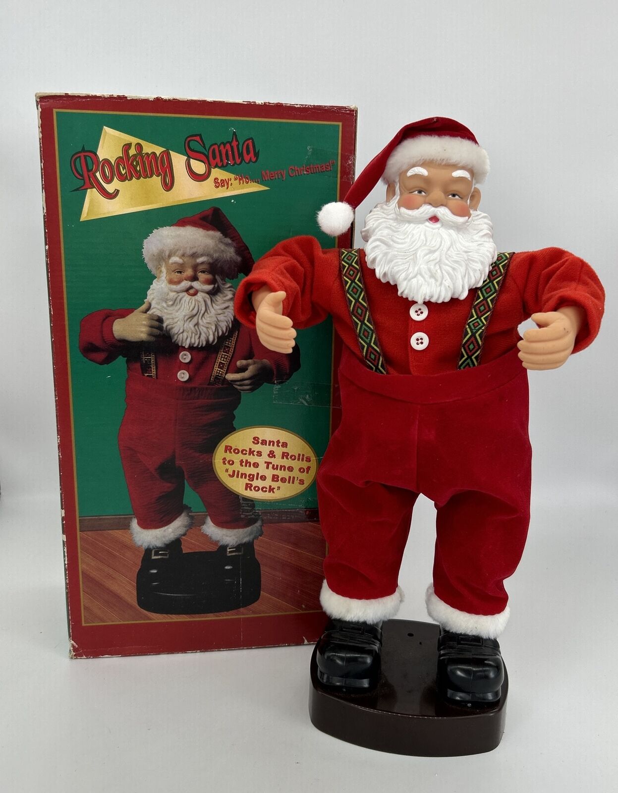 Vintage Rocking Santa - Shakes His Hips To Jingle Bell Rock - Battery Operated