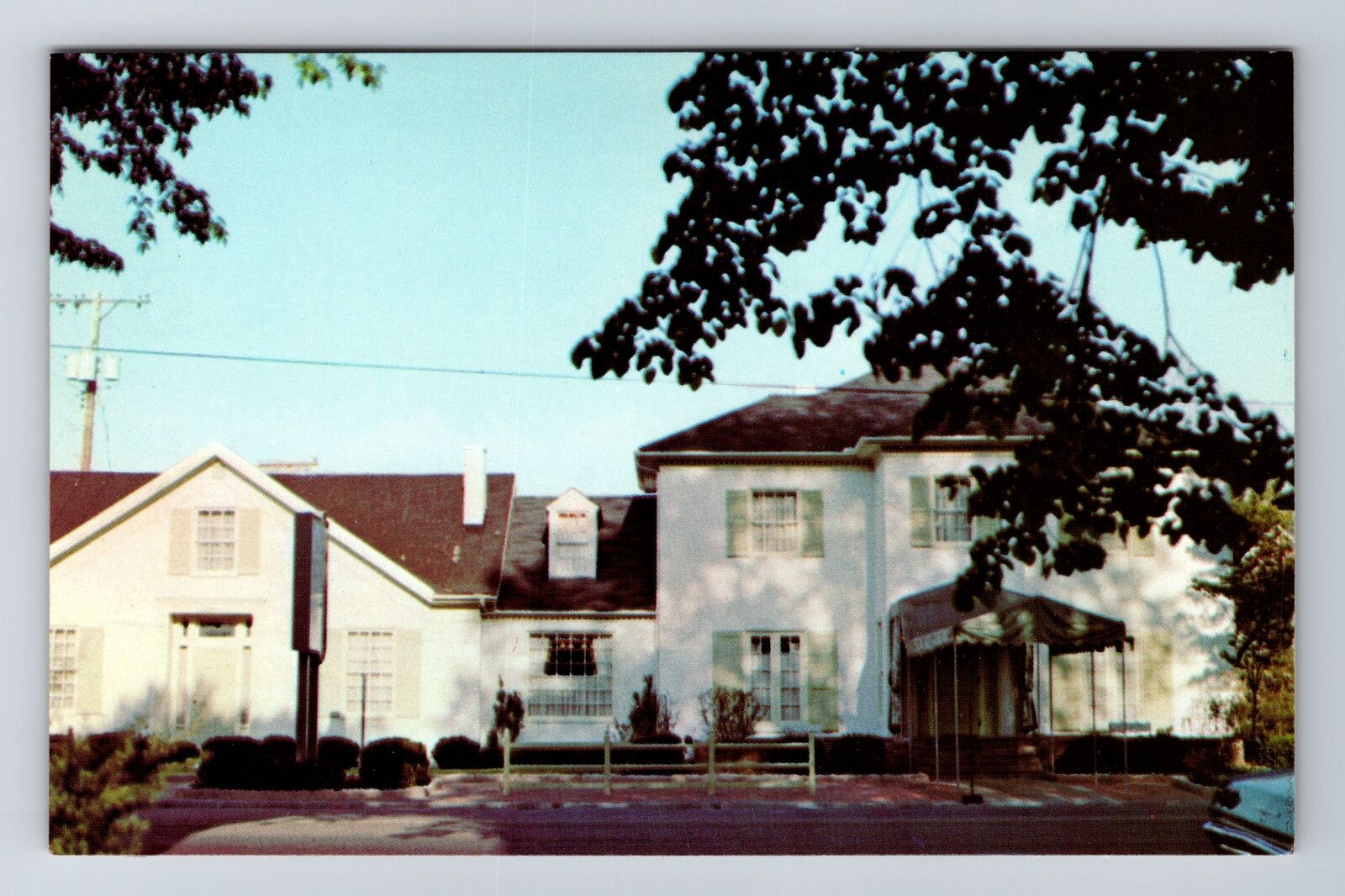 Eaton OH-Ohio, Panoramic Antiquity House Inn, Advertising Vintage Postcard