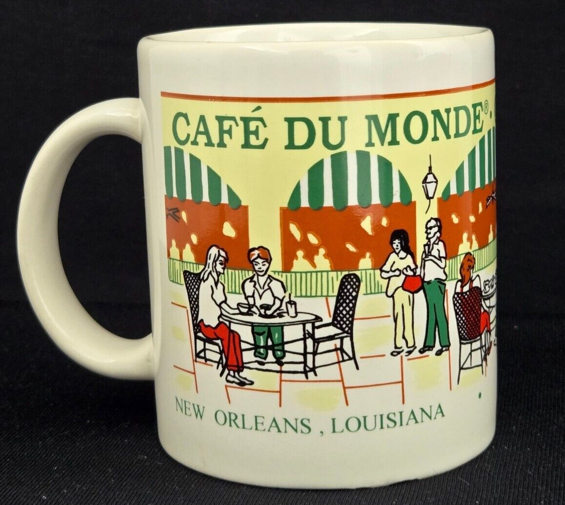 Vintage Retro Cafe Du Monde Coffee Cup Mug Tea New Orleans French Market Coffee