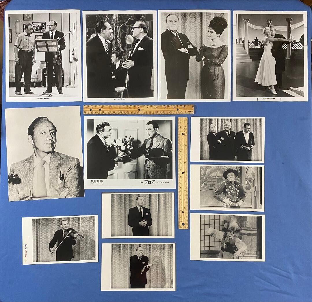 JACK BENNY photos approx 8 x 10 and 6 x 5 from now defunct TV Network