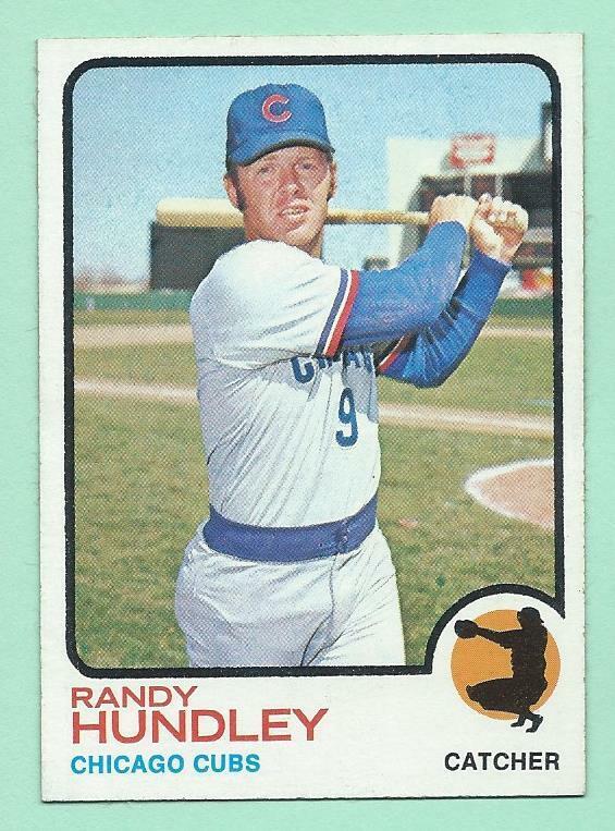 1973 Randy Hundley, Chicago Cubs #21, NrMt.
