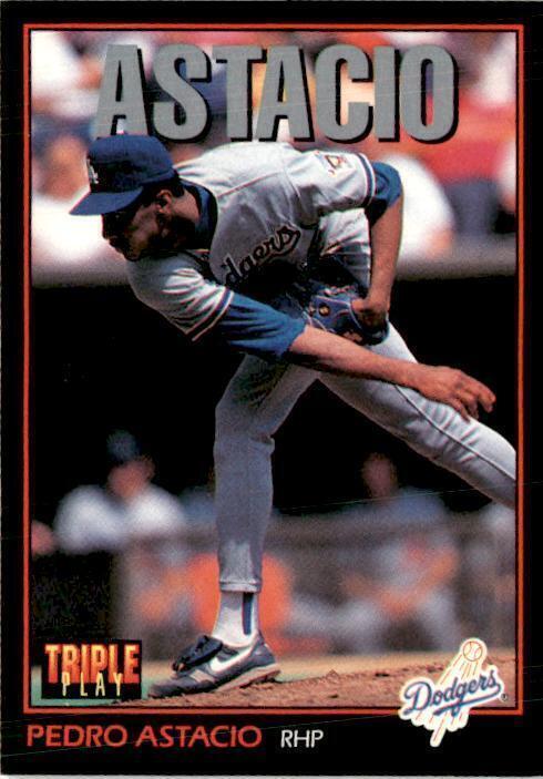 1993 Triple Play Baseball #29 Pedro Astacio Los Angeles Dodgers Vintage Original