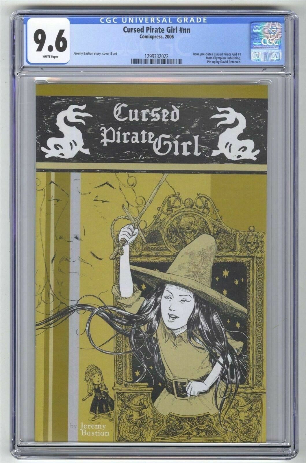 Cursed Pirate Girl #1 ComixPress CGC 9.6 White Pages 1st Cursed Pirate Girl Rare