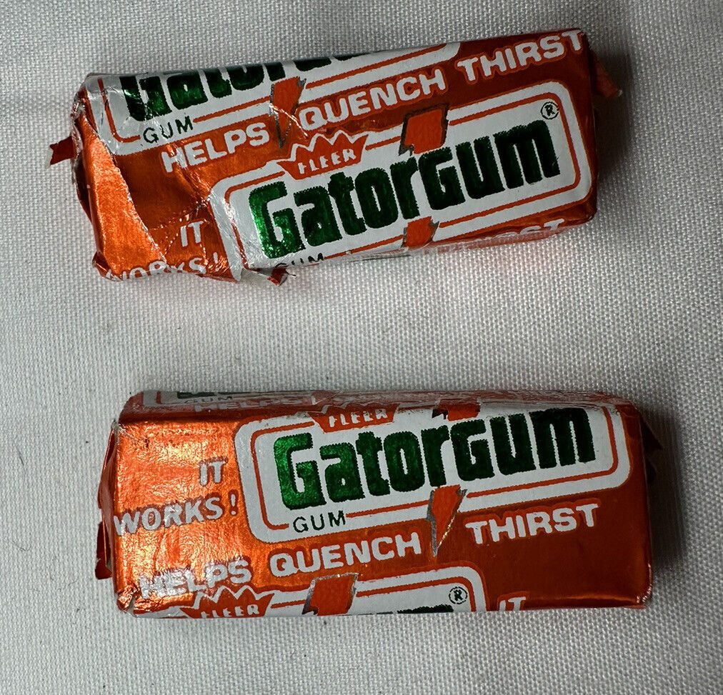 Gatorgum Vintage 1978 Chewing Gum Fleer …two Individual ￼Pieces