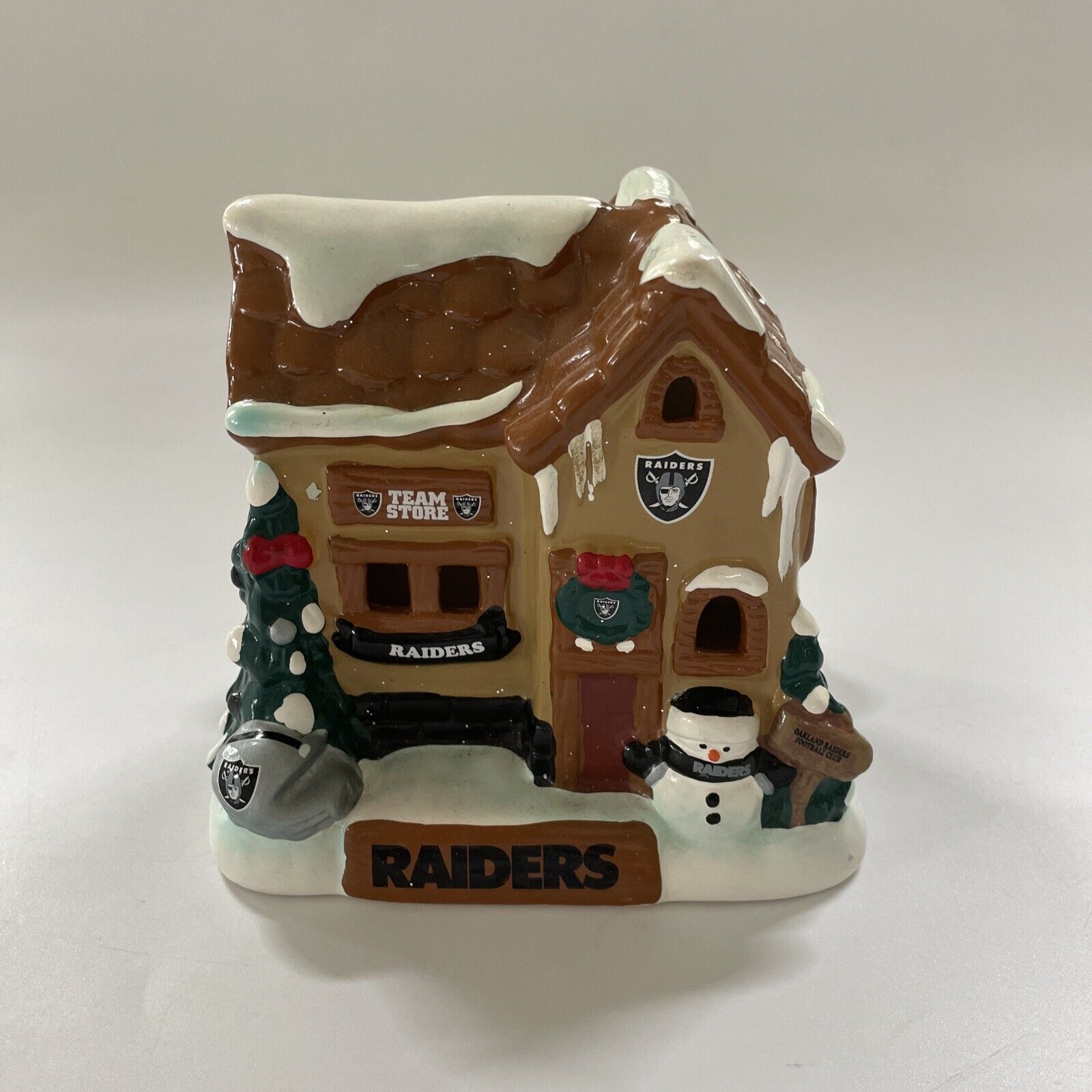 Vintage Forever Collectibles Oakland Raiders NFL Christmas House Village