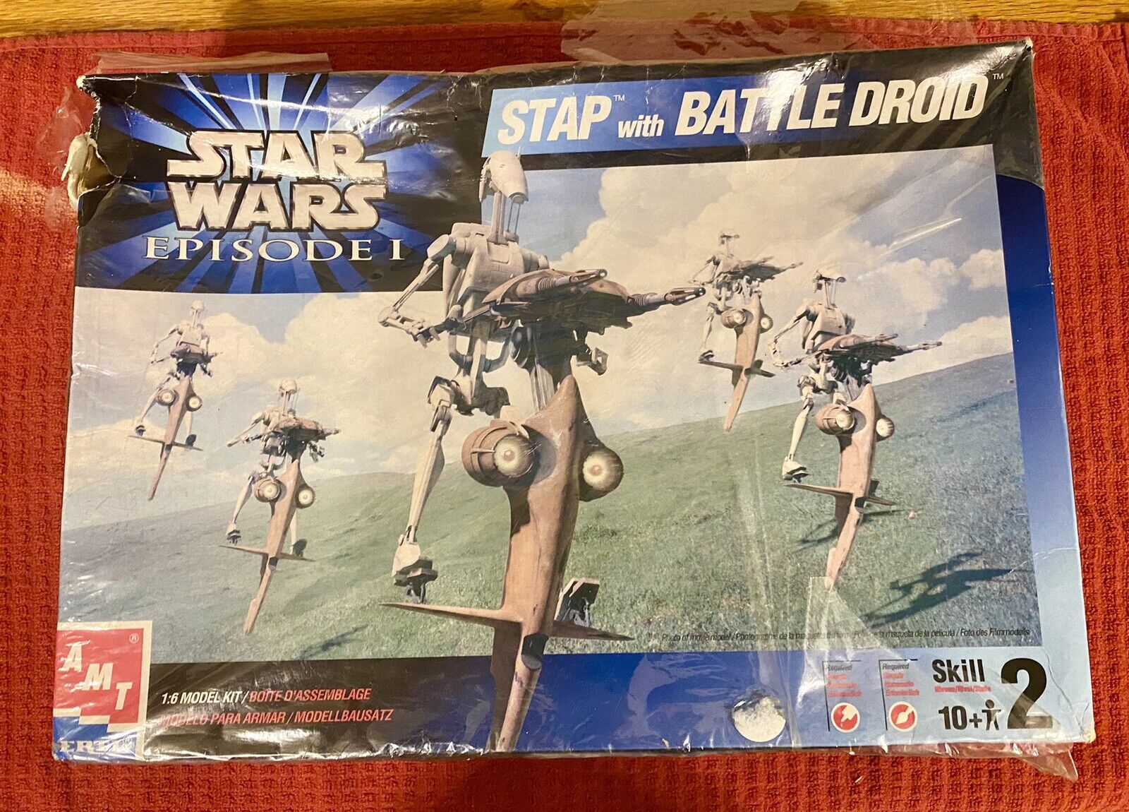 Star Wars Episode 1 Stap with Battle Droid Model Kit 1999 AMT Ertl.