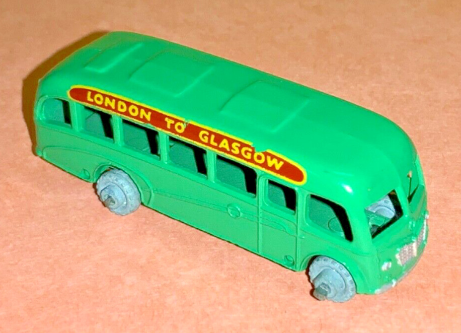 VTG Matchbox Lesney London to Glasgow Long Distance Bedford Coach Bus - AS IS