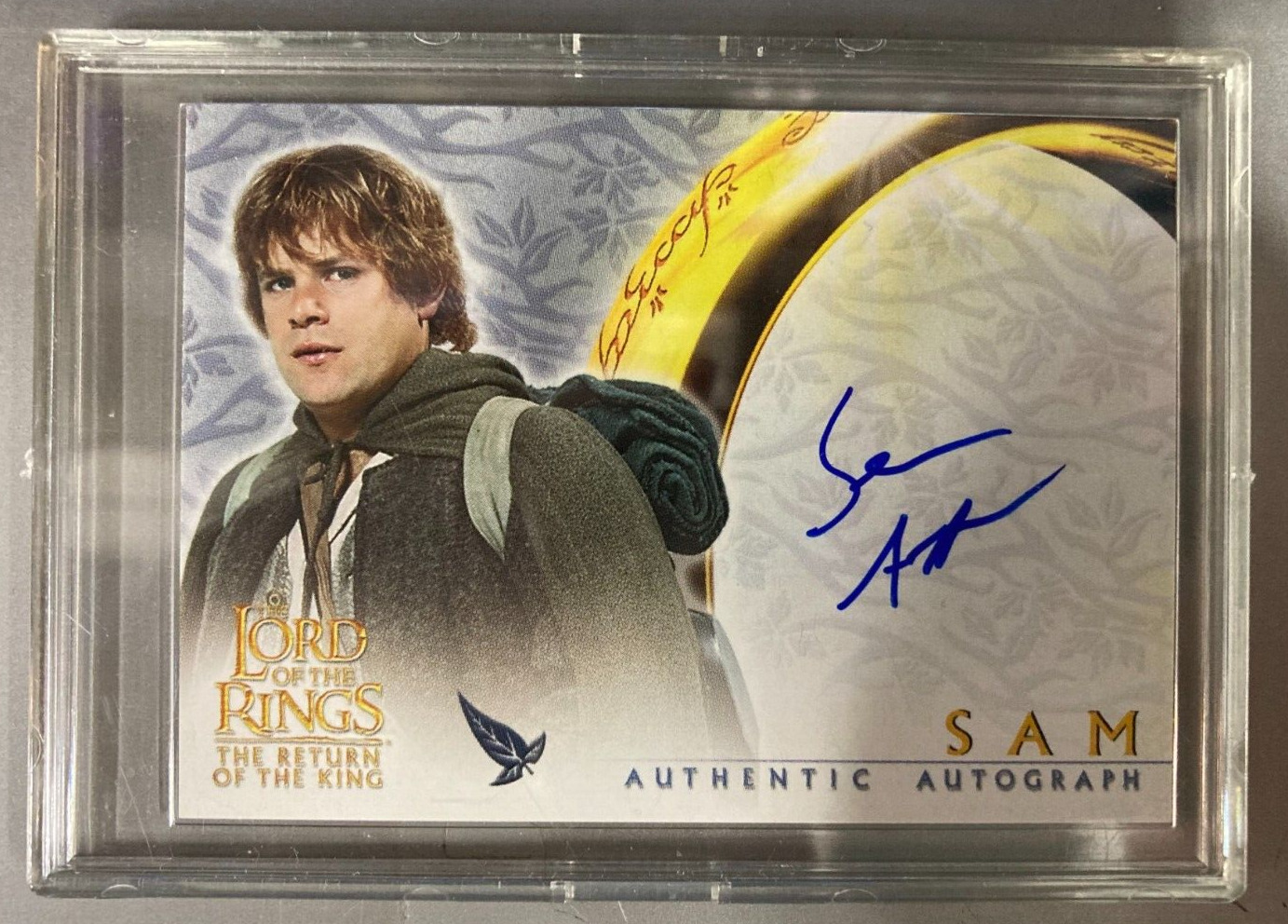 2003 The Lord of Rings: The Return King Authentic Auto Sean Astin as Sam