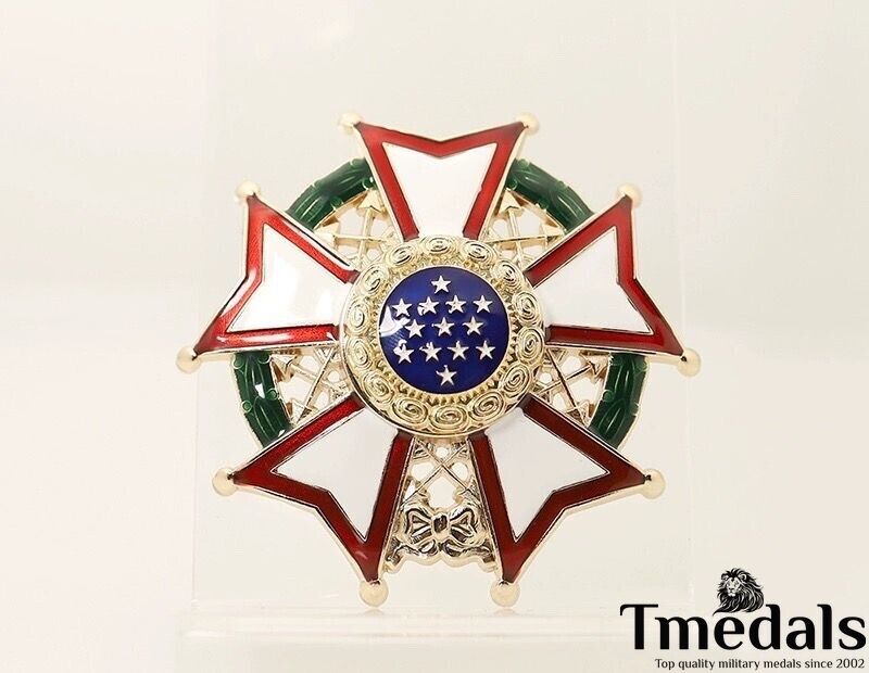 Cased USA U.S. Order Badge LEGION OF MERIT MEDAL CHIEF COMMANDER GRADE WW2 nice