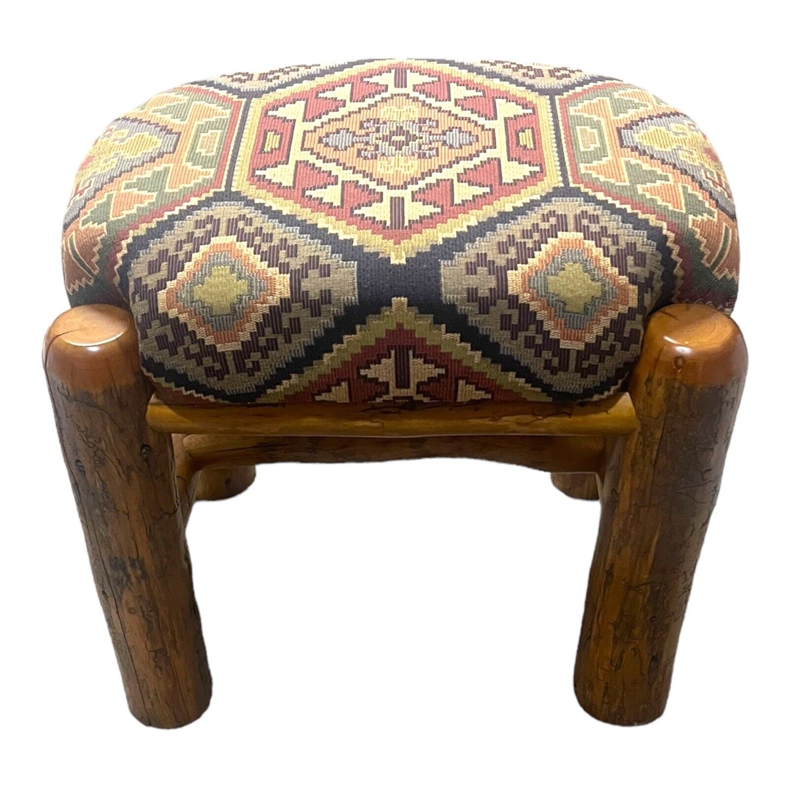 Navajo Woven Tapestry Stool Ottoman Bench Chair 21\