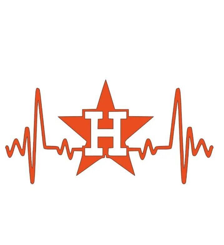 Houston Astros Heartbeat Vinyl Decal Window Truck Sticker Laptop 