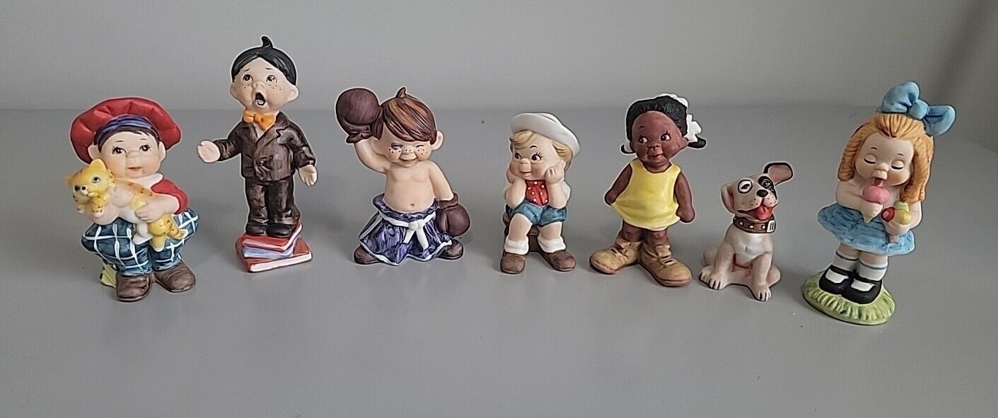 Vintage Our Gang Little Rascals Figurine Set 1980s