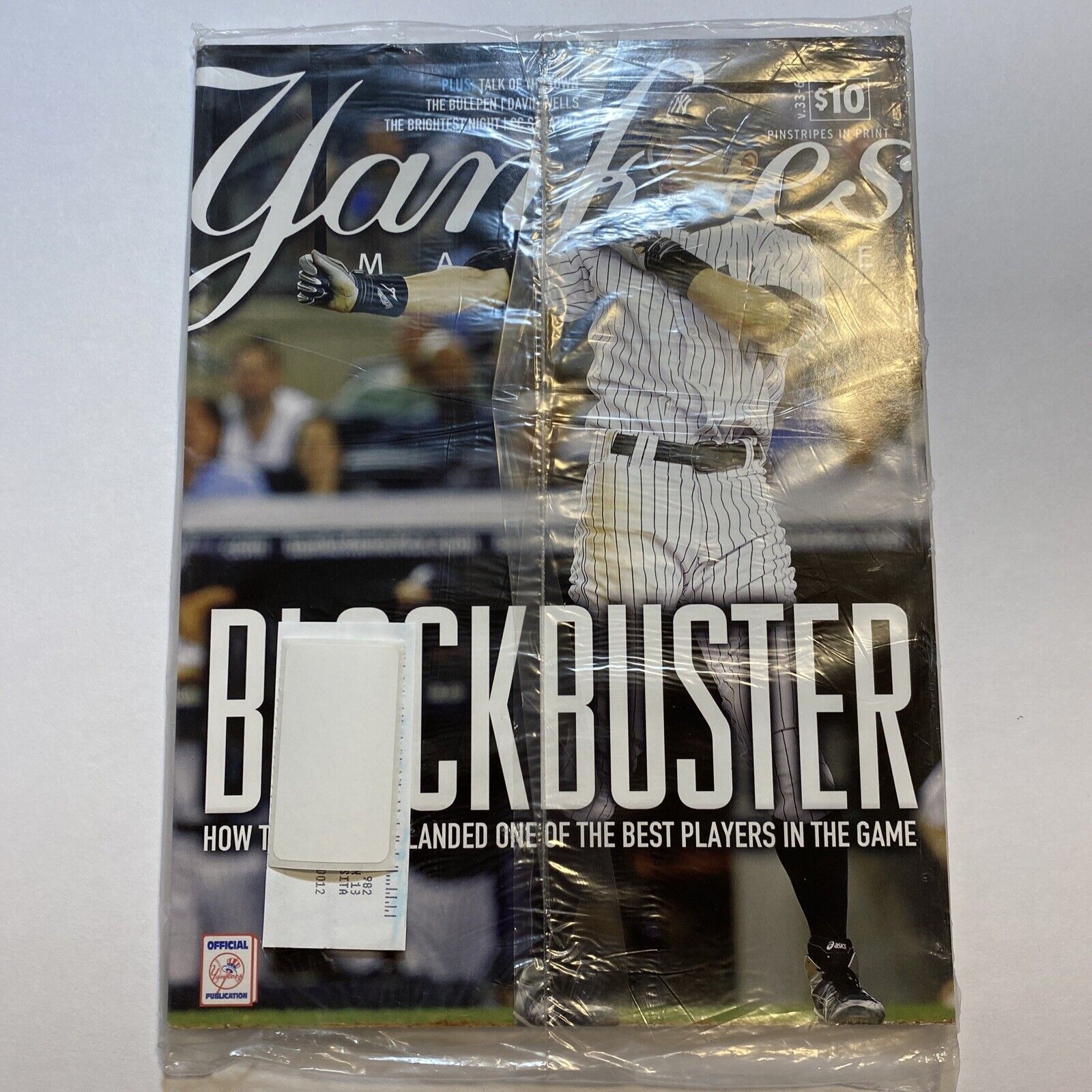 New Sealed NY YANKEES STADIUM ICHIRO SUZUKI COVER AUGUST 2012 MLB BASEBALL DEAL