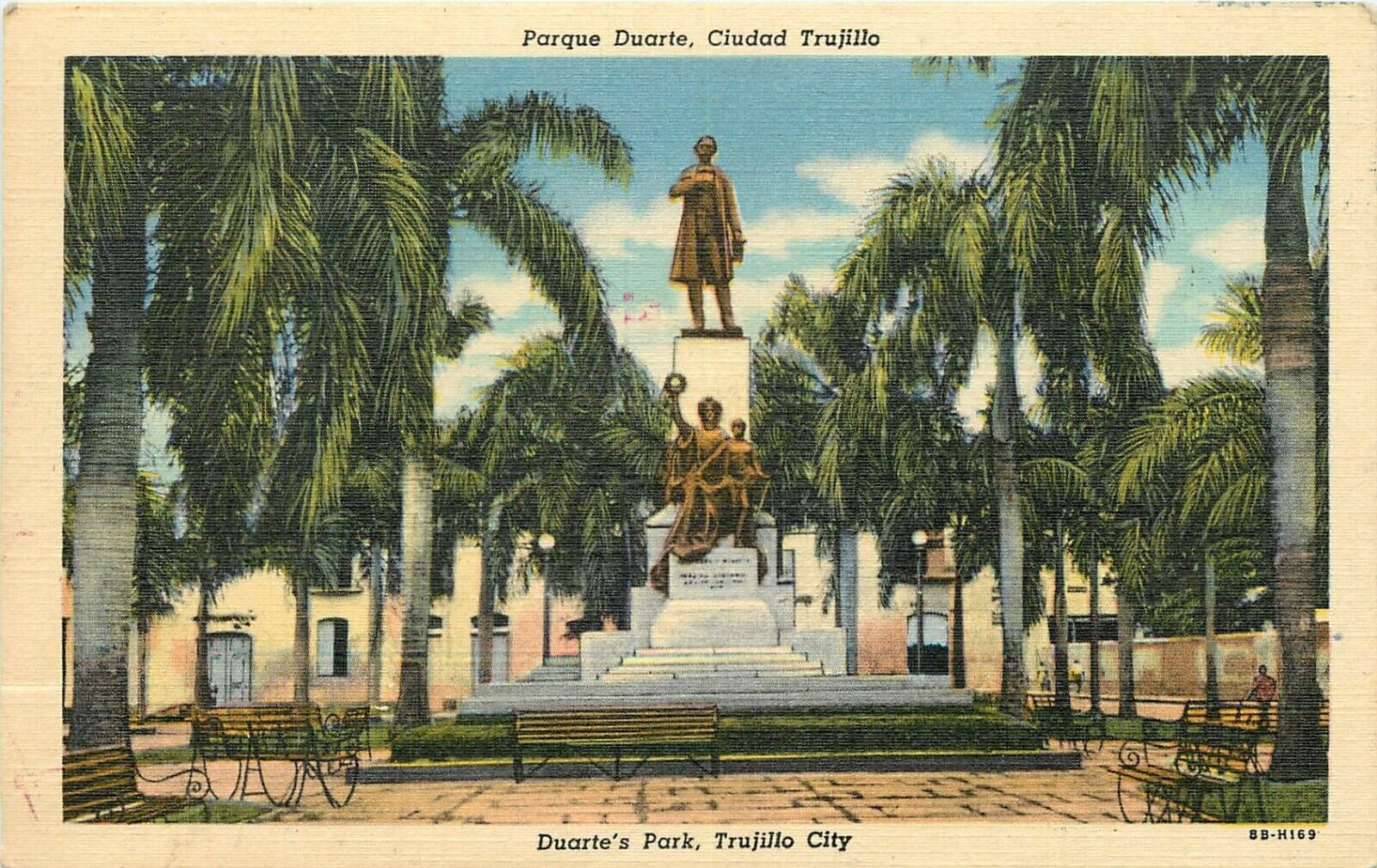Parque Duartes Park Ciudad Trujillo City Dominican Republic Postcard
