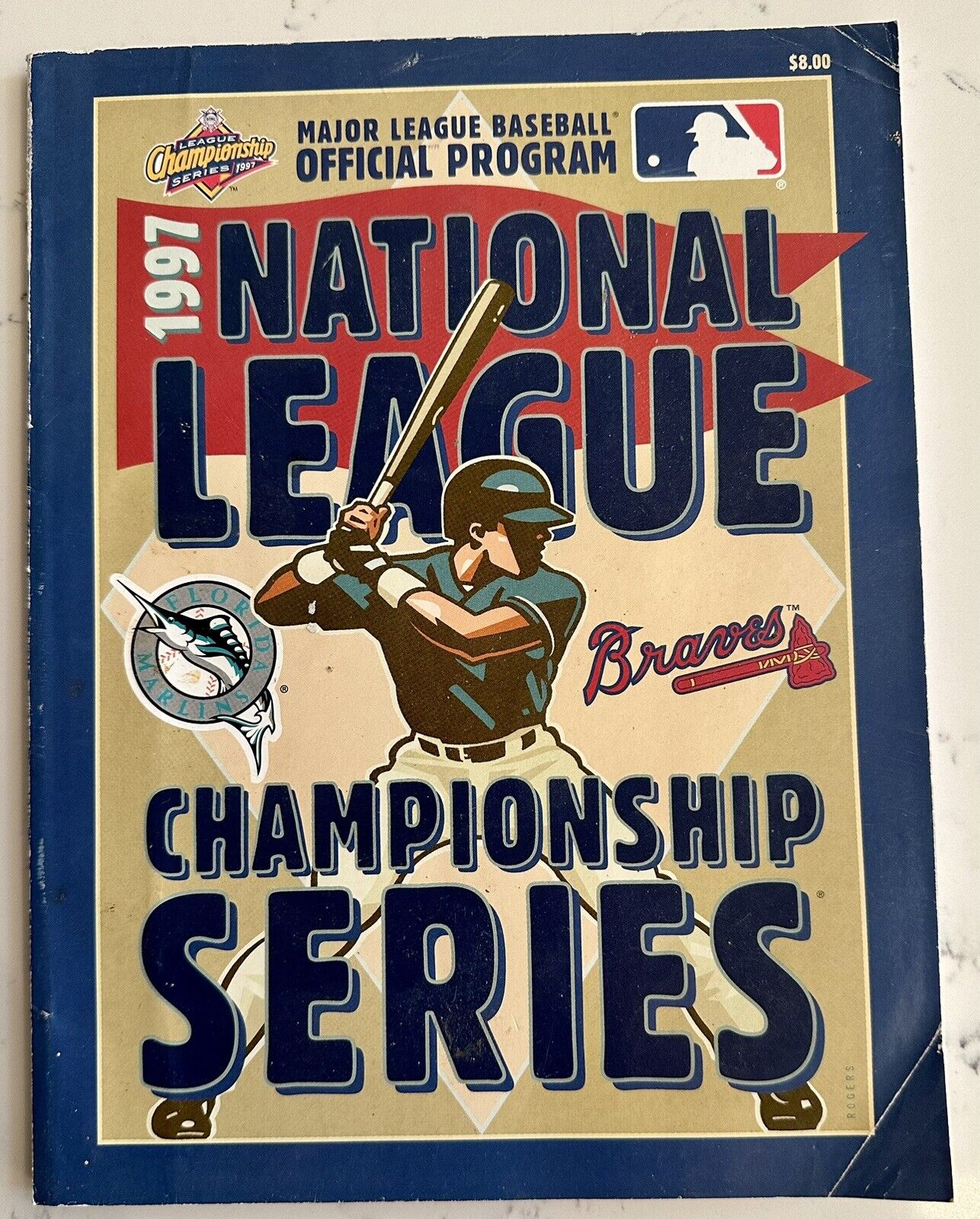 1997 National League Championship Series Program – Marlins vs Braves  #M231   