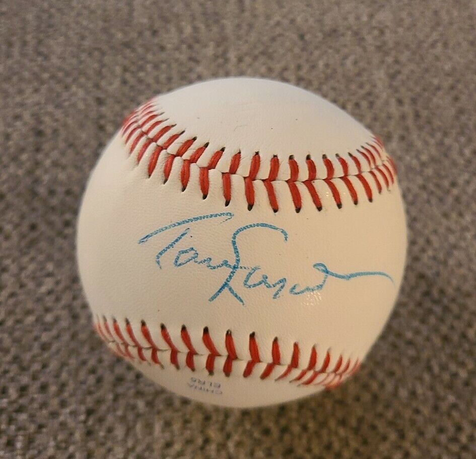 TOMMY LASORDA SIGNED BASEBALL LOS ANGELES DODGERS MANAGER W/COA+PROOF WOW RARE 