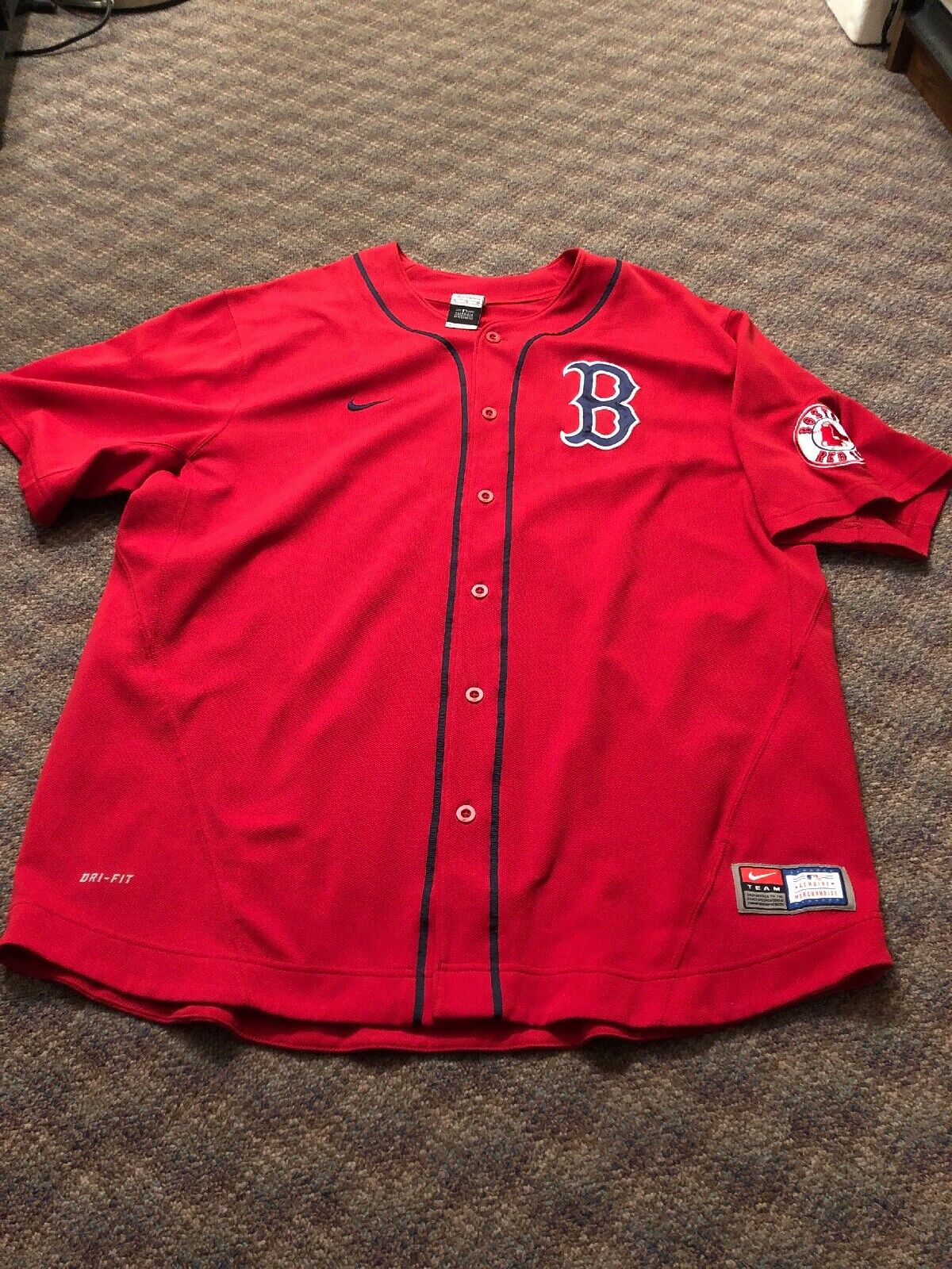 Boston Red Sox Nike Dry Fit Baseball Jersey