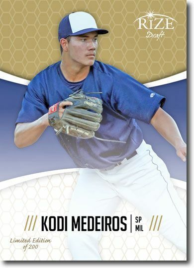 KODI MEDEIROS 2014 Rize Rookie GOLD Paragon BREWERS RC LE/200