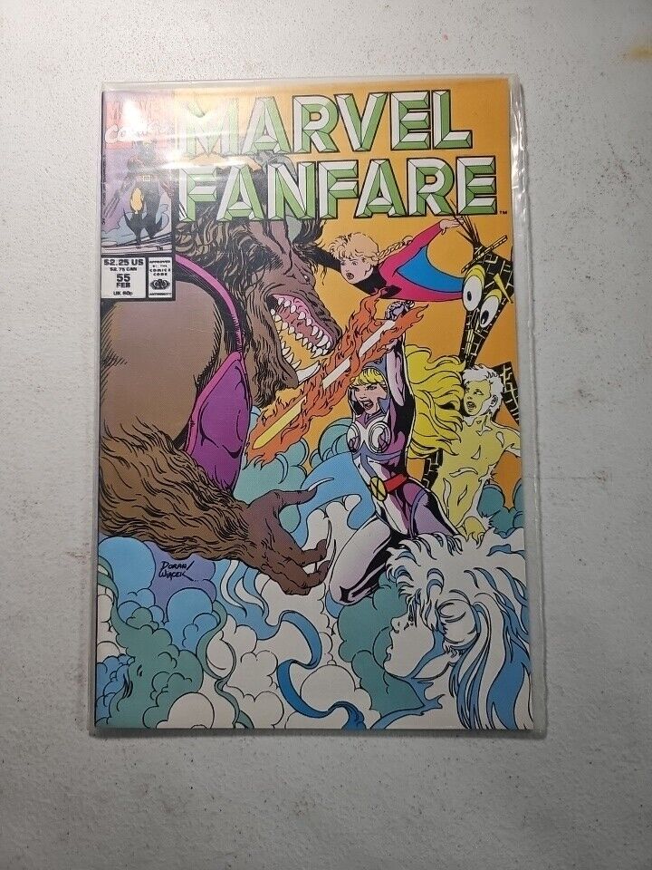 Marvel Fanfare #55 1990 Marvel Comics Bagged And Boarded