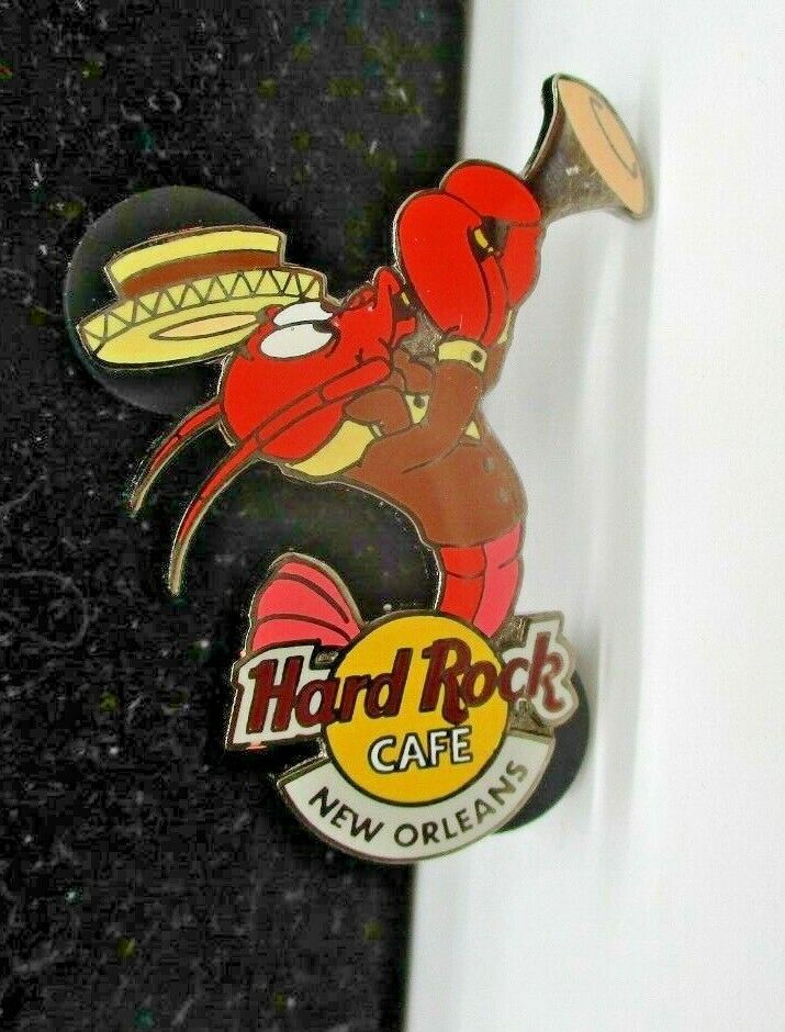 Hard Rock Cafe Lobster in Hat Playing Trumpet Pin