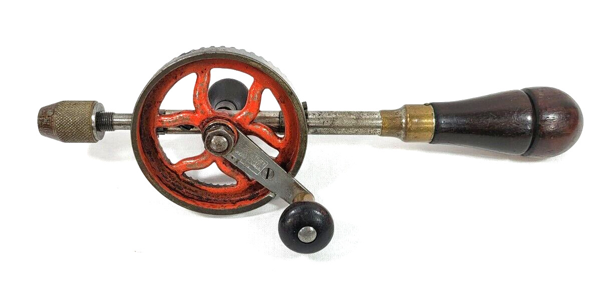 Antique Goodell-Pratt No 53 Single Speed Hand Drill - All Original