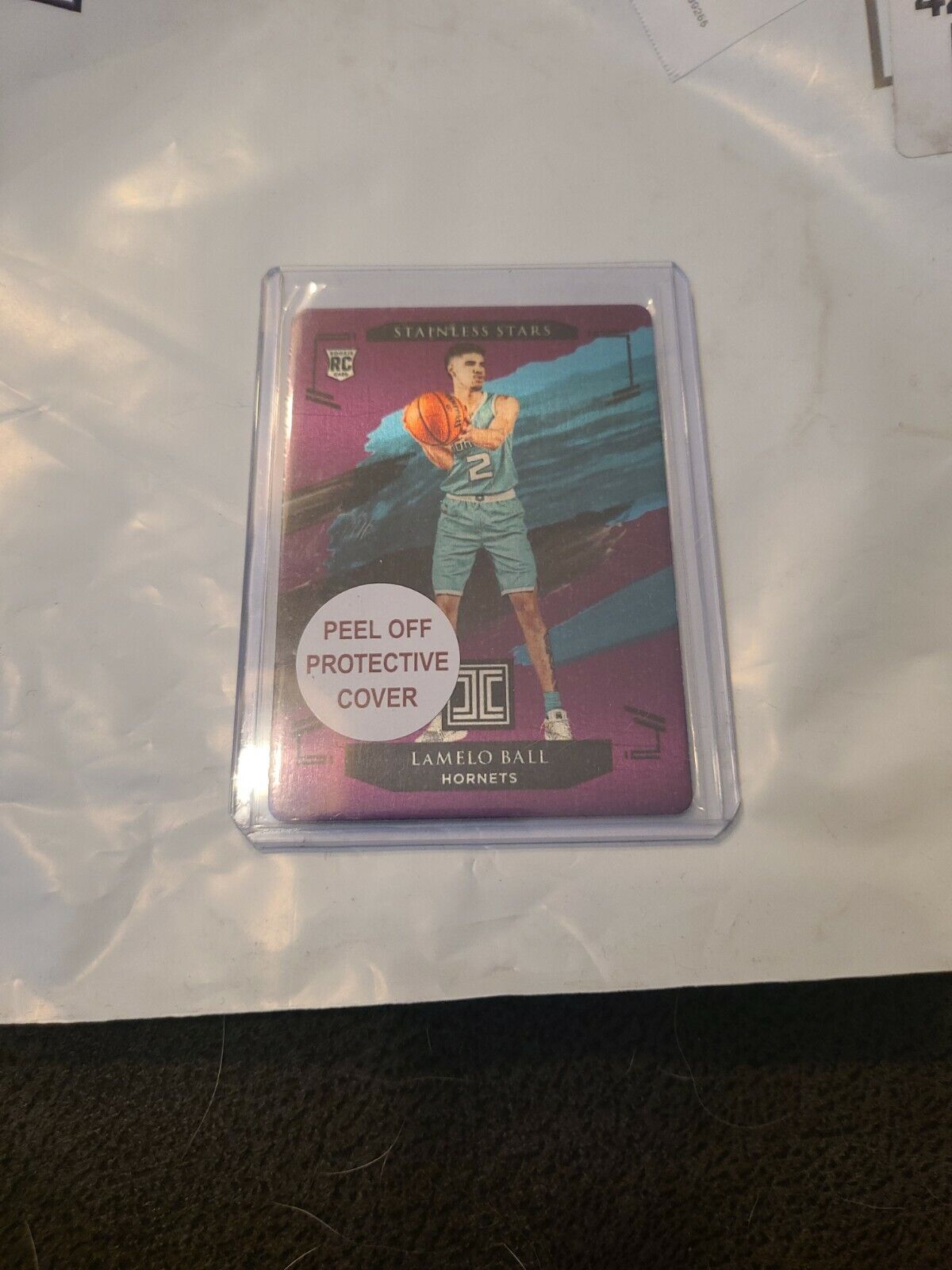 LaMELO BALL Impeccable Stainless 2/49 Purple RC Rookie JERSEY #