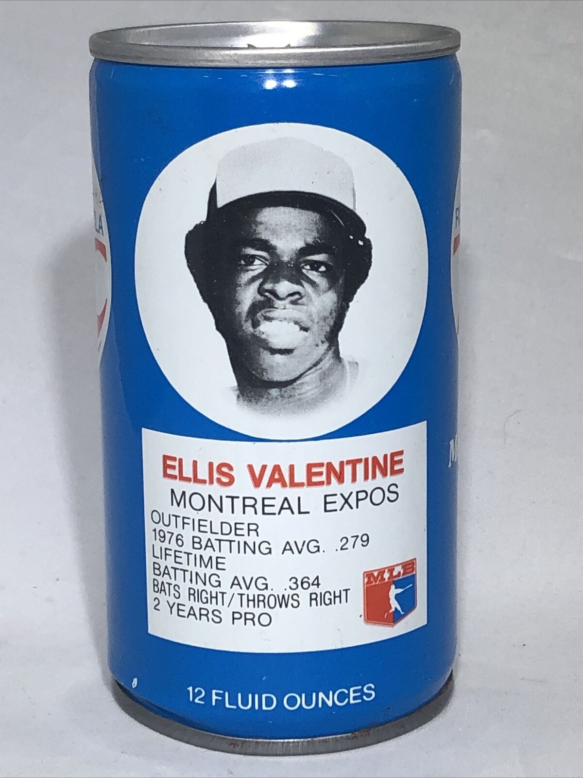 1977 Ellis Valentine Montreal Expos RC Royal Crown Cola Can MLB All-Star Series