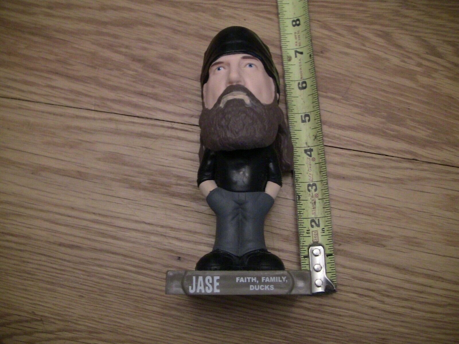 Jase From Duck Dynsasty Bobblehead 8 inches tall A and E 2013 Faith Family 