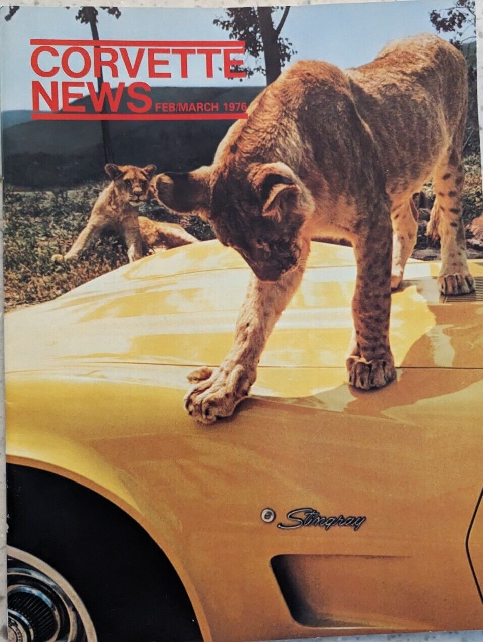 Vintage Corvette News Feb/Mar 1976 Aluminum Wheel Watkins Glen Salvage Parts