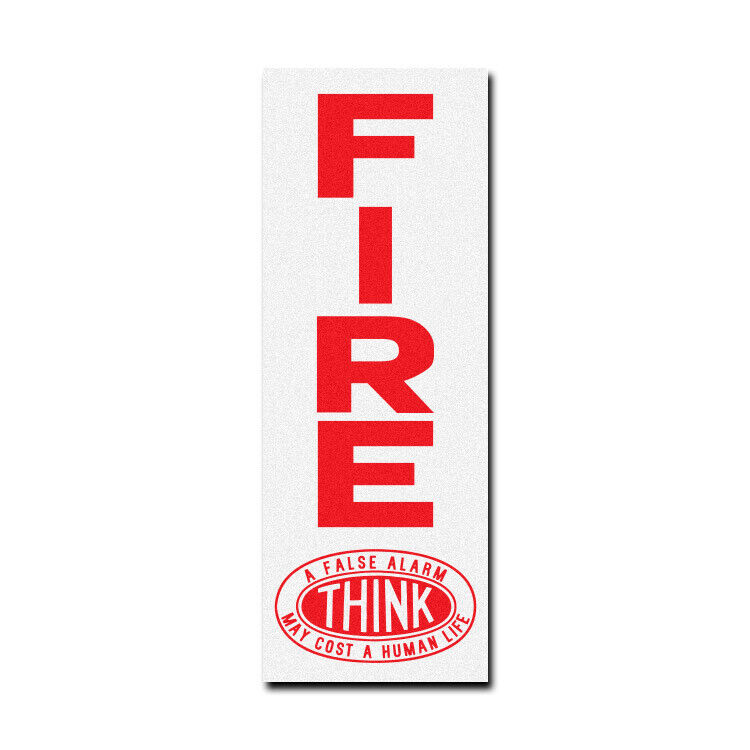 GAMEWELL Compatible FIRE Box Decal Sticker Set - Brand New 3M Reflective Vinyl
