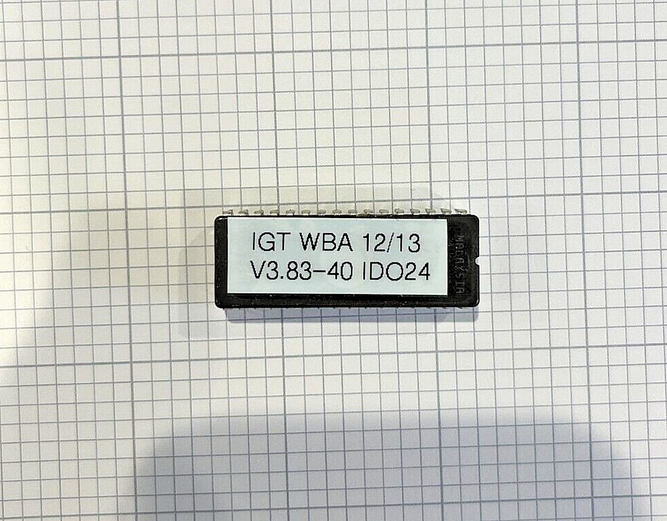 WBA / JCM IGT Bill Acceptor Update chip  v3.83 SS12/13 ID-024