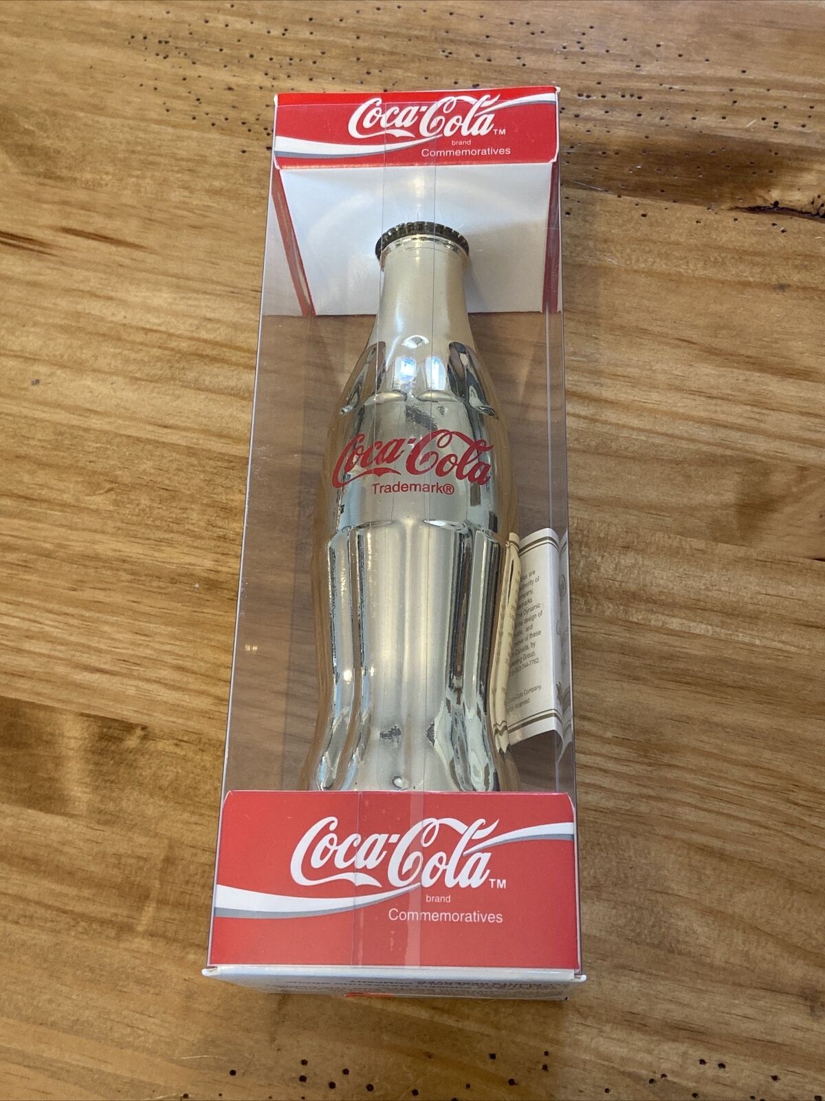 Brickyard 400 1996 Coca-Cola Gold Plated Contour Bottle with Collector's Box